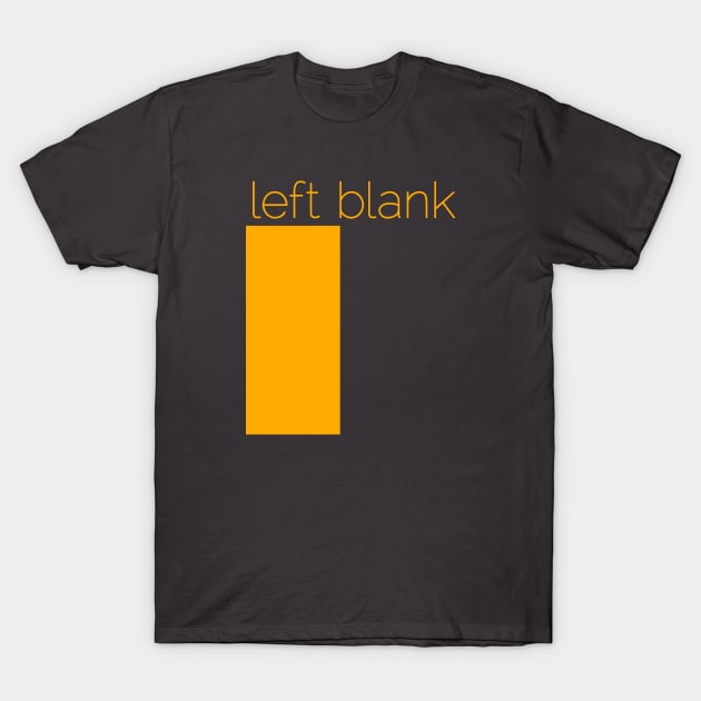 left blank T-Shirt by Curious Automata